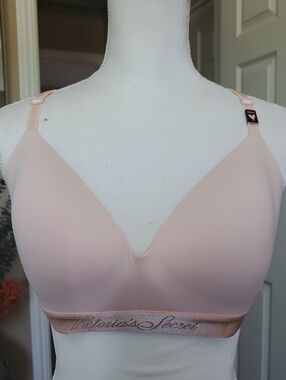 Victoria's Secret Light Pink Wireless T-Shirt Bra